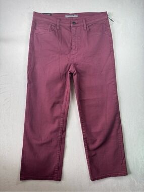 Joe's Jeans Flawless High Rise Wide Leg Cropped Jeans, Rosy Ash,
Size 29